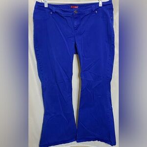 Vintage Y2K Bongo Plus Size Blue Flared Jeans
